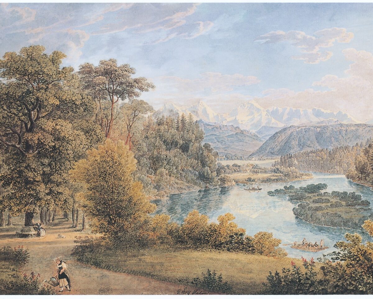 Gemälde von G Lory Elfenau 1825